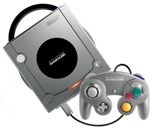 Japanese GameCube Console Silver with GameBoy Player