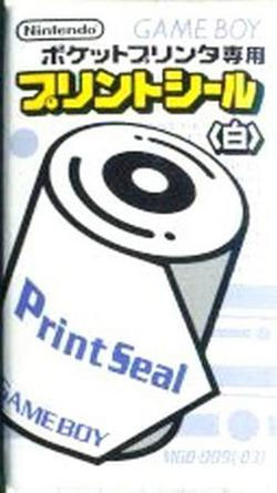 GameBoy Print Seal (White) (New)