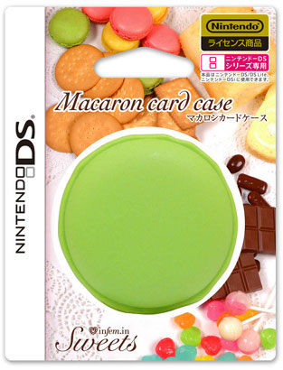 DS Card Case (Green Tea Macaron Design) (New)