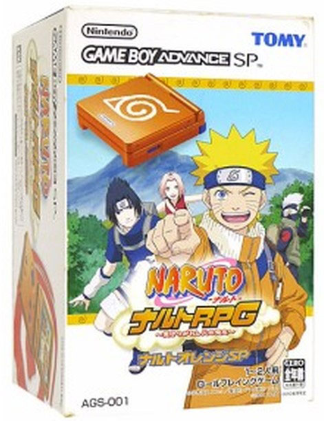 GameBoy Advance SP Naruto RPG Orange (New)