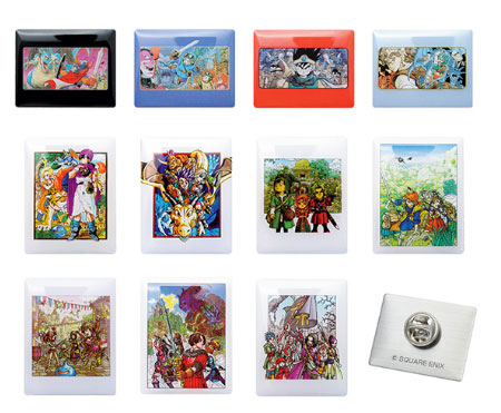 Dragon Quest Package Illustration Pins Collection