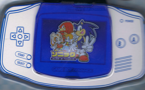 GBA Screen Cover Advance Sonic (New)