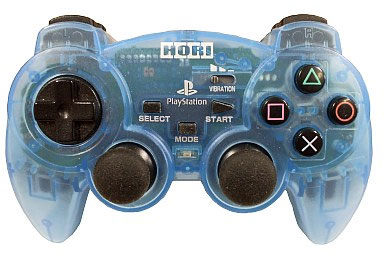 PS2 Hori Joypad (Clear Blue) (Unboxed)