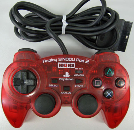 PS2 Hori Joypad (Clear Red) (Unboxed)