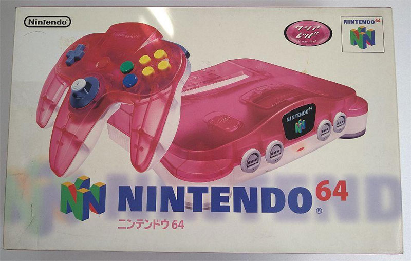 Japanese Nintendo 64 (Clear Red) (No Manual)