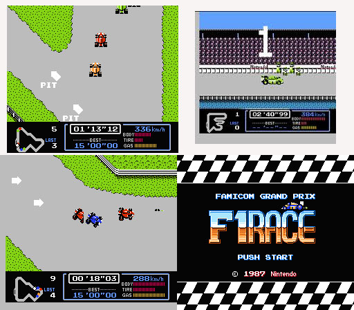 Famicom Grand Prix F1 Race From Nintendo Famicom Disk System